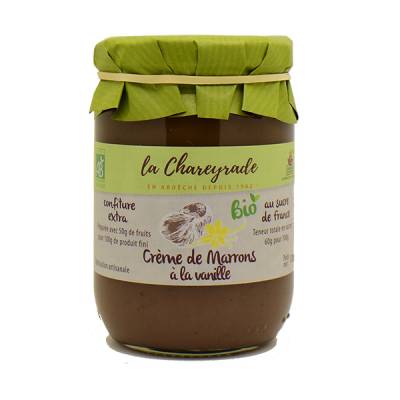Crème de marrons à la vanille BIO La Chareyrade 320g