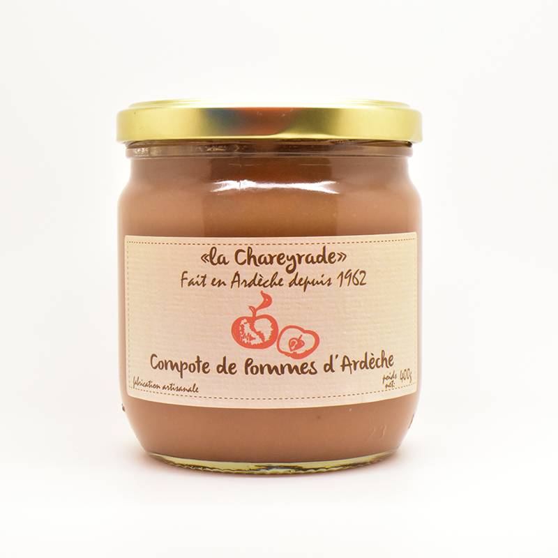 Achat Compote de pomme de l'Ardèche 400g La Chareyrade