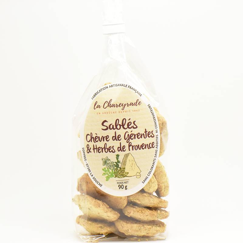 Achat Biscuits salés Chèvre et herbes de Provence la Chareyrade 90g