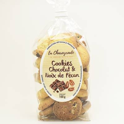 Cookies chocolat et noix de pécan 160 g - La Chareyrade