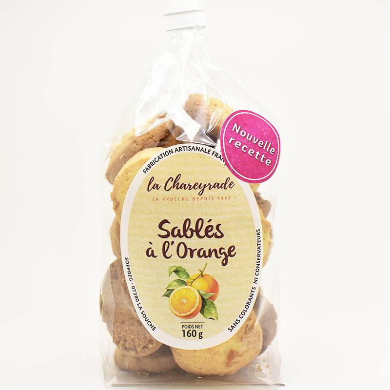 Achat Sablés à l'orange 160g - La Chareyrade