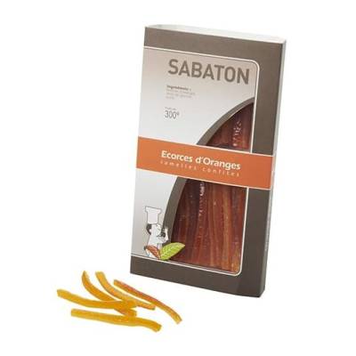 Écorces d'oranges confites en lamelles SABATON - 300g