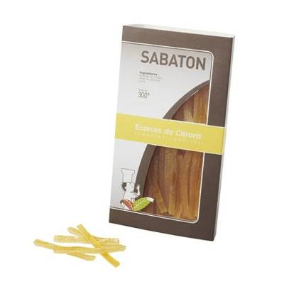 Écorces de citrons confites en lamelles SABATON - 300g