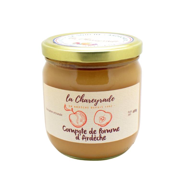 Achat Compote de pomme de l'Ardèche 400g La Chareyrade