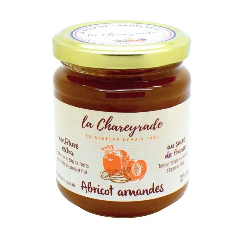 Achat Confiture d'abricot et amandes La Chareyrade 250g