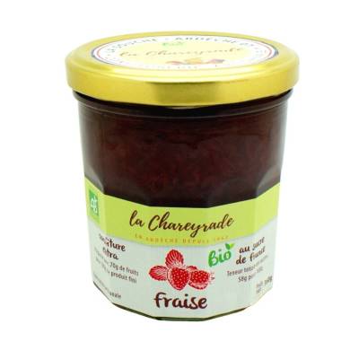 Confiture BIO fraise La Chareyrade 360g