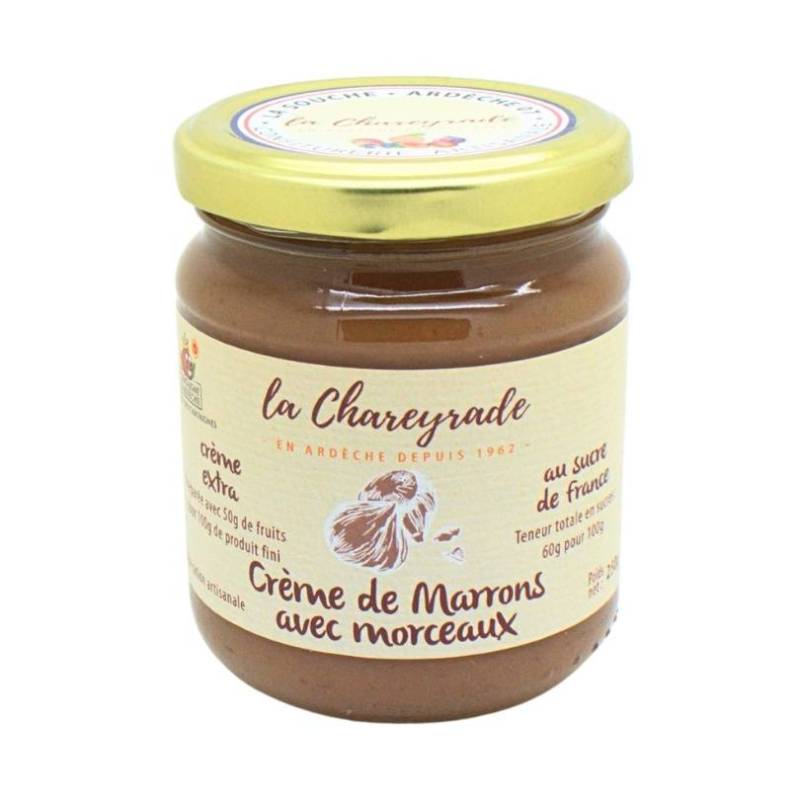 Achat Crème de marrons avec morceaux 250g La Chareyrade